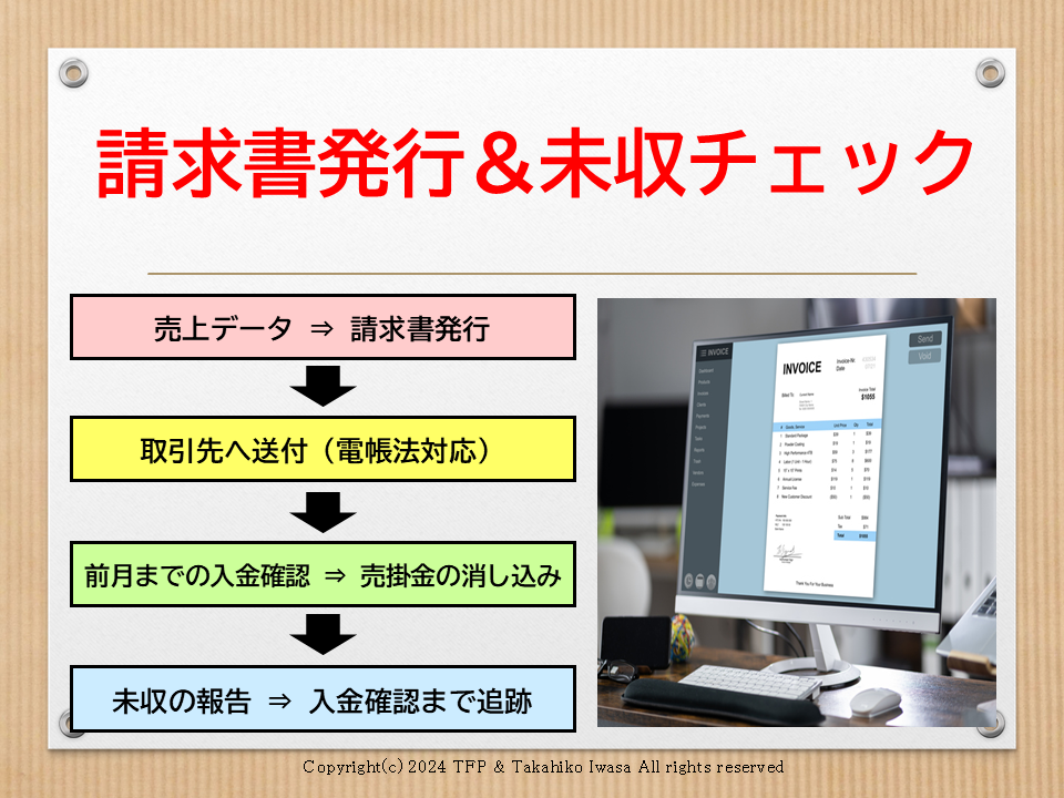 請求書発行＆未収チェック